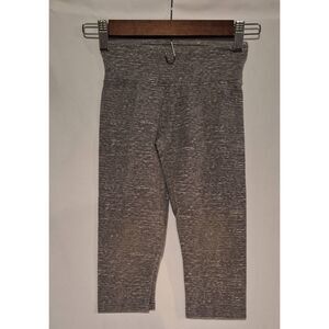 Justice Girls Gray Capri Cropped Leggings Size 8